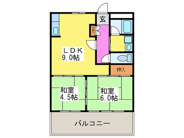 スターリースカイテラニシの物件間取画像